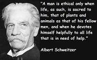 The Notable Albert Schweitzer Quotes On Various Subjects
