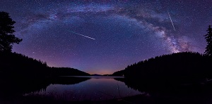 Take pictures of the starry sky of summer