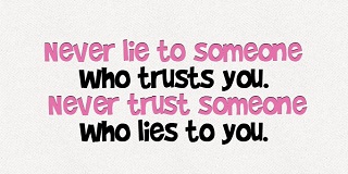 quotes about lying to someone you love 