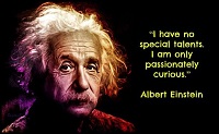 I have no special talent. I am only passionately curious