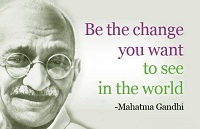 Famous Mahatma Gandhi quotes about politics, democracy and peace