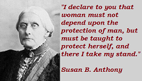 Susan B. Anthony Quotes And Sayings About Women