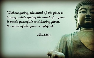 BUDDHA QUOTES on giving
