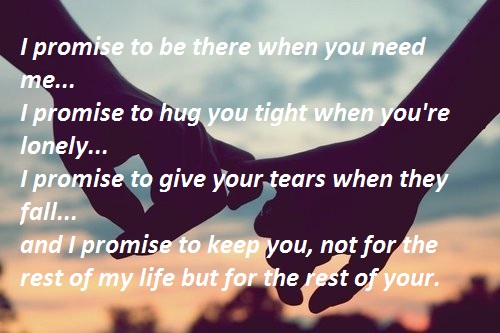 I Promise To 
Love You Forever 
Quotes