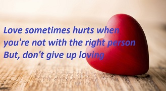 never give up on love quotes