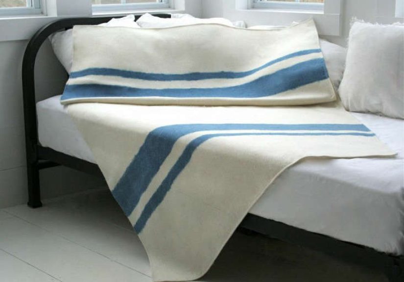 American Cashmere Double Stripe Large Throw
