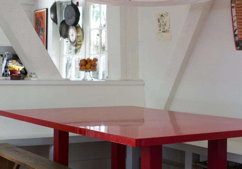 DIY: A Red Lacquer Table for Under $500