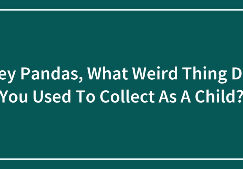 Hey Pandas, What Weird Thing Did You Used To Collect As A Child? (Closed)