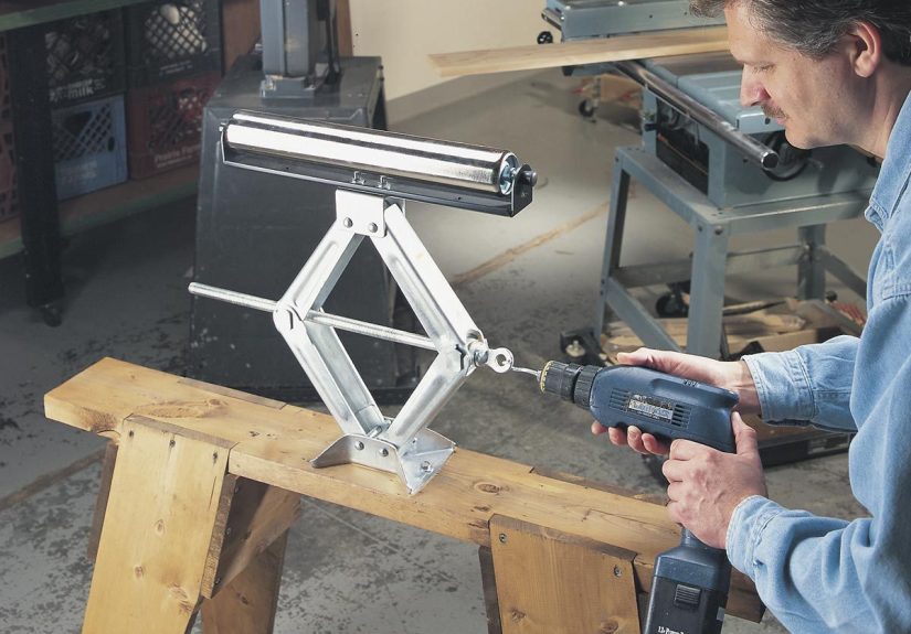 Jacked-Up Outfeed Roller  The Family Handyman