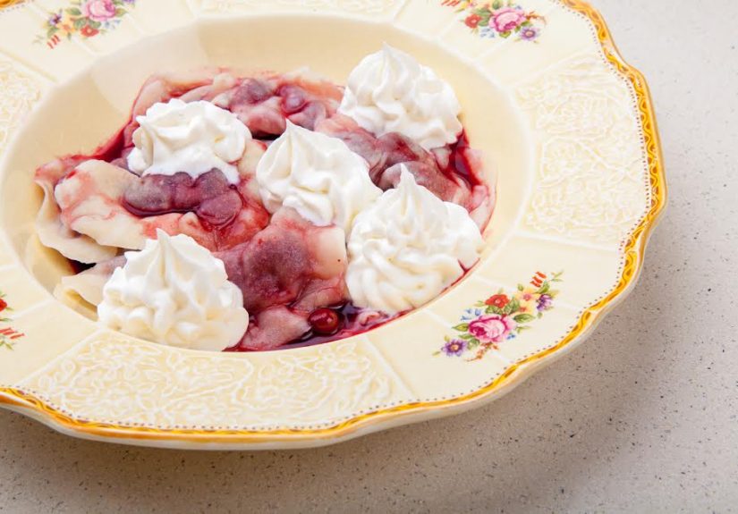 Sweet and Sour Cherry Vareniki Dumplings