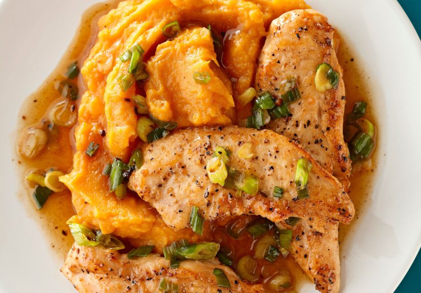 Maple-Glazed Chicken with Sweet Potatoes Recipe