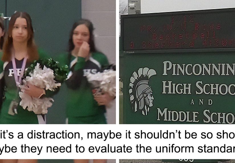 School Called Out For Double Standards After Cheerleader Is Told To Cover Up