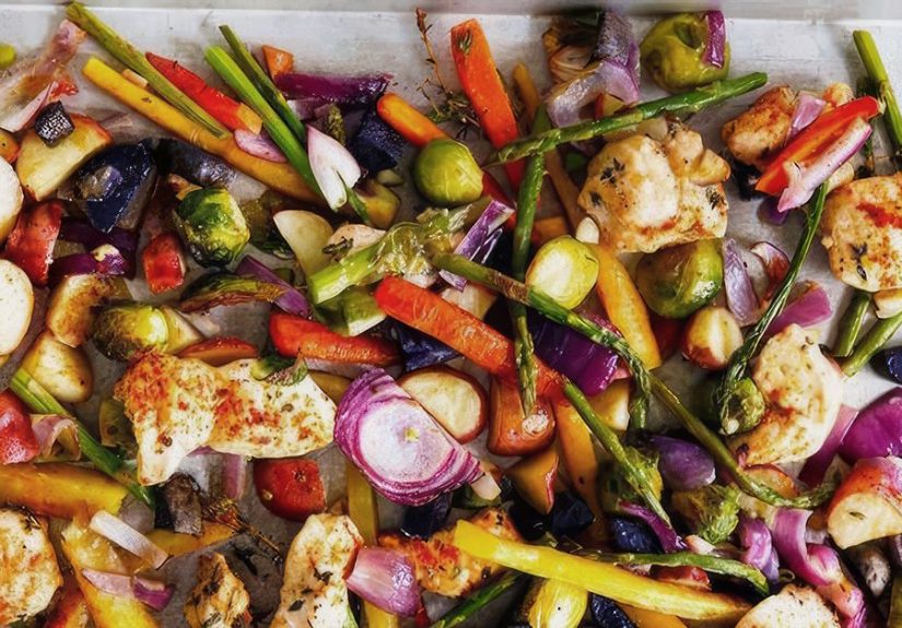 Sheet Pan Chicken with Spring Vegetables and Potatoes