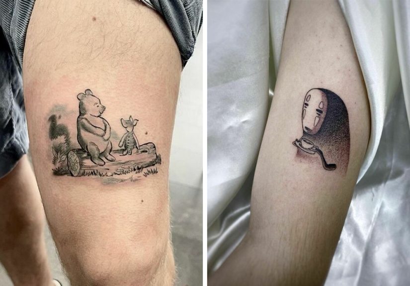 122 Cartoon Tattoos That Hark Back To Childhood’s Favorites