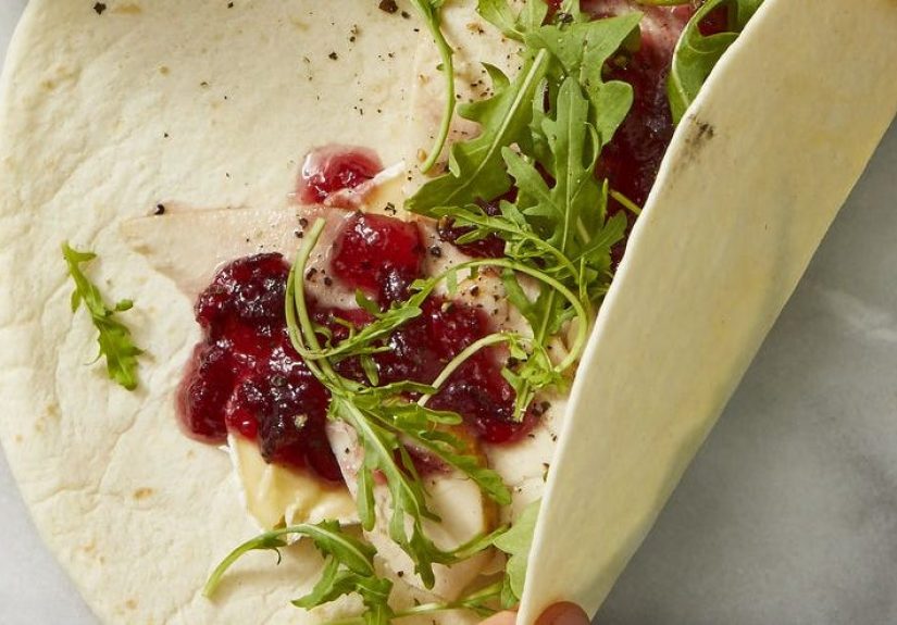 Best Turkey, Cranberry & Brie Wraps Recipe  Thanksgiving Leftover Idea