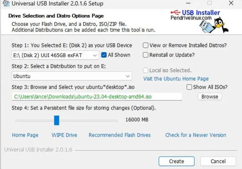 Download Universal USB Installer (free) for Windows