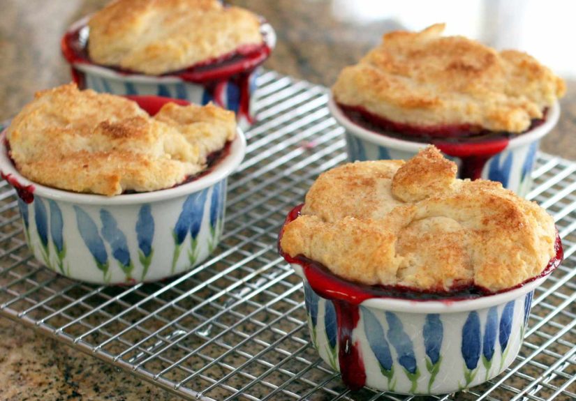 Easy Individual Cherry Cobbler Recipe