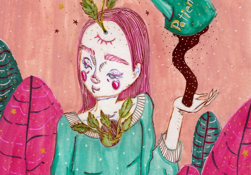 I Make Plants Grow Out Of Characters As A Healing And Growing Manifestation