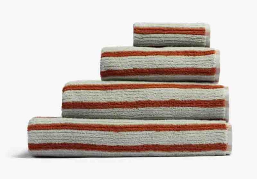 Organic Resort Stripe Towels