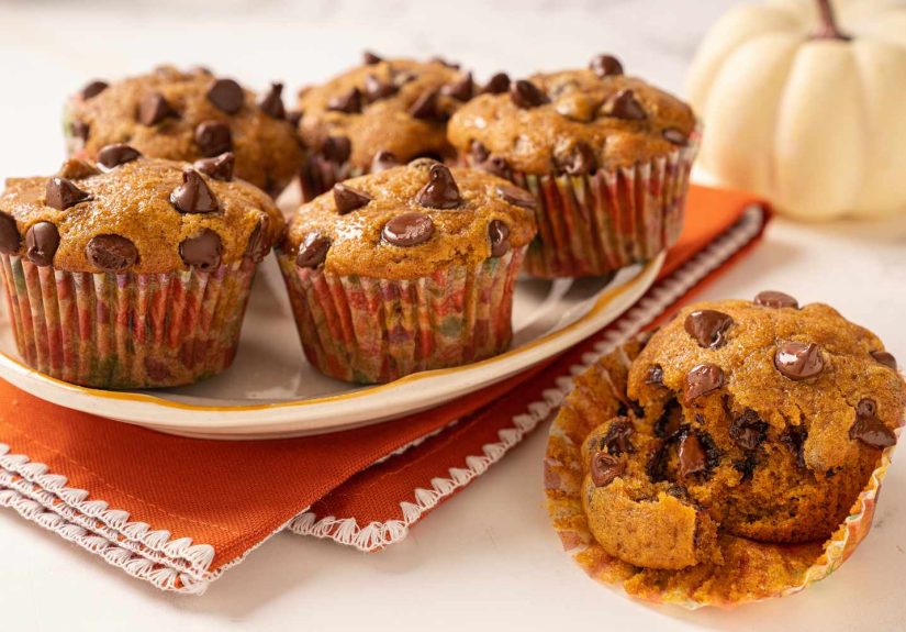 Pumpkin Chocolate Chip Muffins Recipe