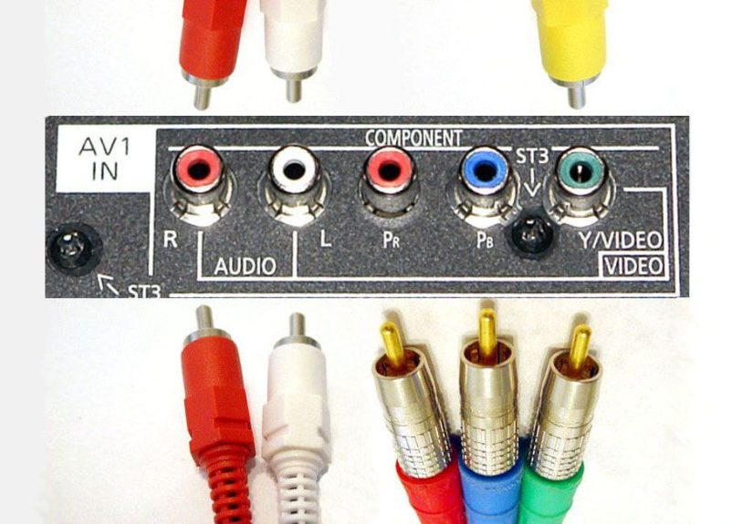 Shared Composite/Component Video Input Connections