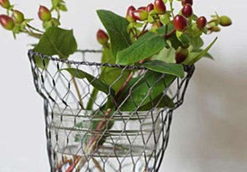 Tabletop: Wire Mesh Pot from Haus Interior