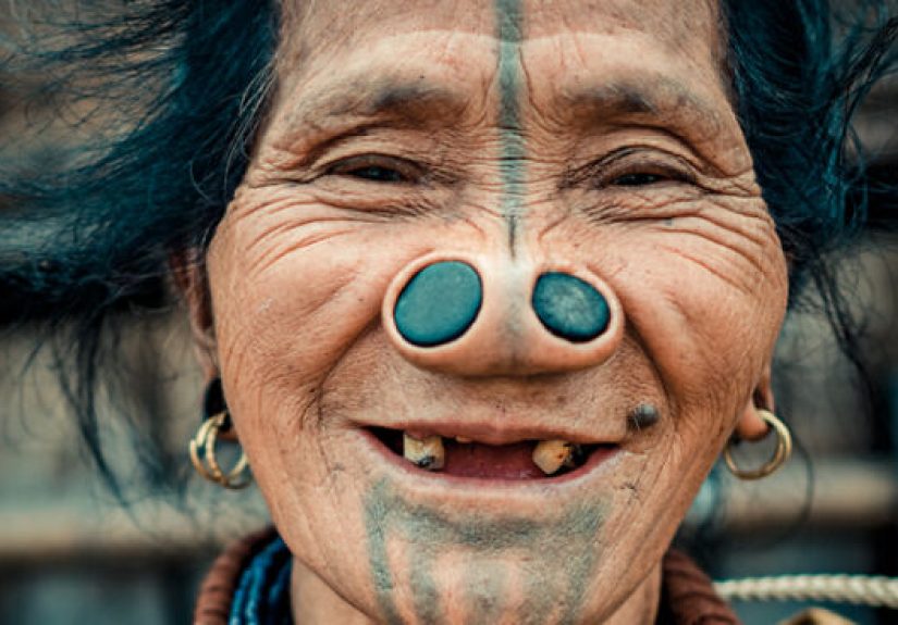 The Joyful Spirit Of The Last Generation Of Apatani Tribe Women With Nose Pluggings