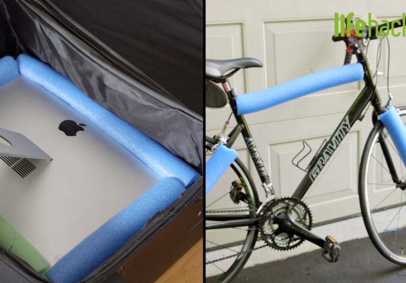 Use Pool Noodles to Protect Your Bikes and Computer Monitors