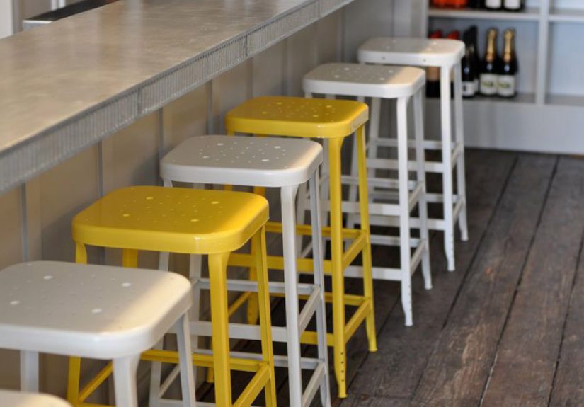 5 Favorites: Bright-Painted Industrial Stools