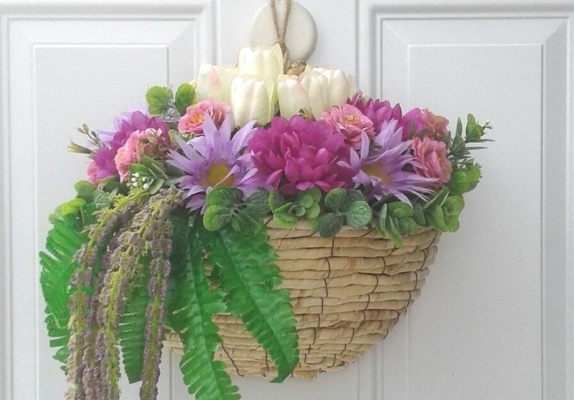 Making a Decorative Basket as a Wreath Alternative