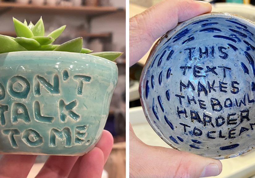 My 40 Ceramics Pieces With An Attitude That I Upcycled From Unwanted Dishes