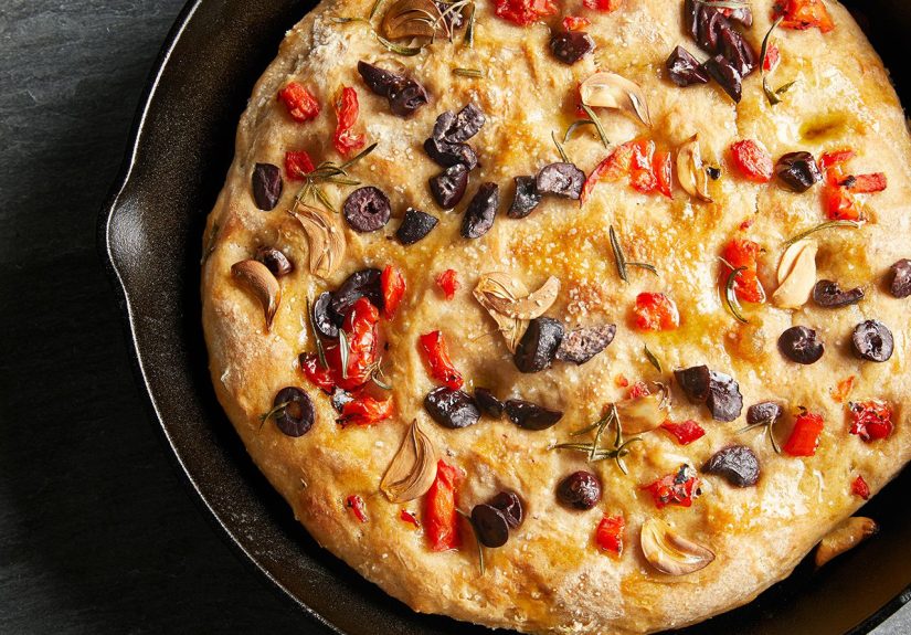 No-Knead Skillet Focaccia Recipe
