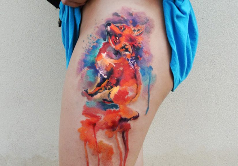 One Day, One Tattoo: Czech Artist Makes Sure Each Watercolor Tattoo Is Perfect
