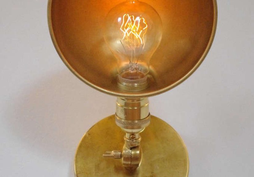 Petite Wall Lamp with Parabolic Shade